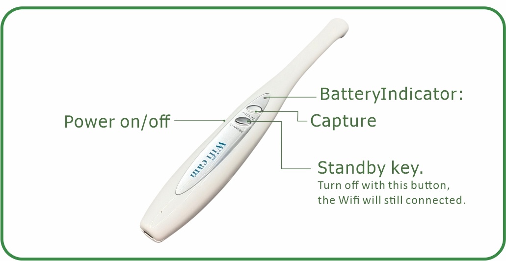 MD-100 Cámara intraoral dental Sistema WiFi Escáner dental para almohadilla y teléfono