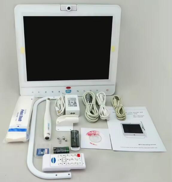 Monitor MD1500A de 15 pulgadas, cámara intraoral con cable Dental WiFi con cámara web